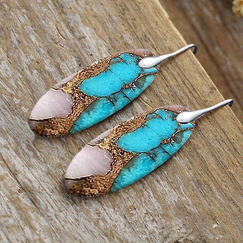 Bohemian Style Alloy Drop Earrings for Women - Picture 6 of 6
